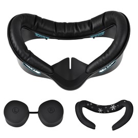TechKen Breathable Facial Interface for Meta Quest 3s,Works with Meta Quest 3s Face Cushion Comes 2 Face Pads PU and Ice-Cold Cushion Oculus Quest 3s Accessories