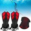 1 Pair Adjustable Swim Fins Soft TPR Open Heel Long