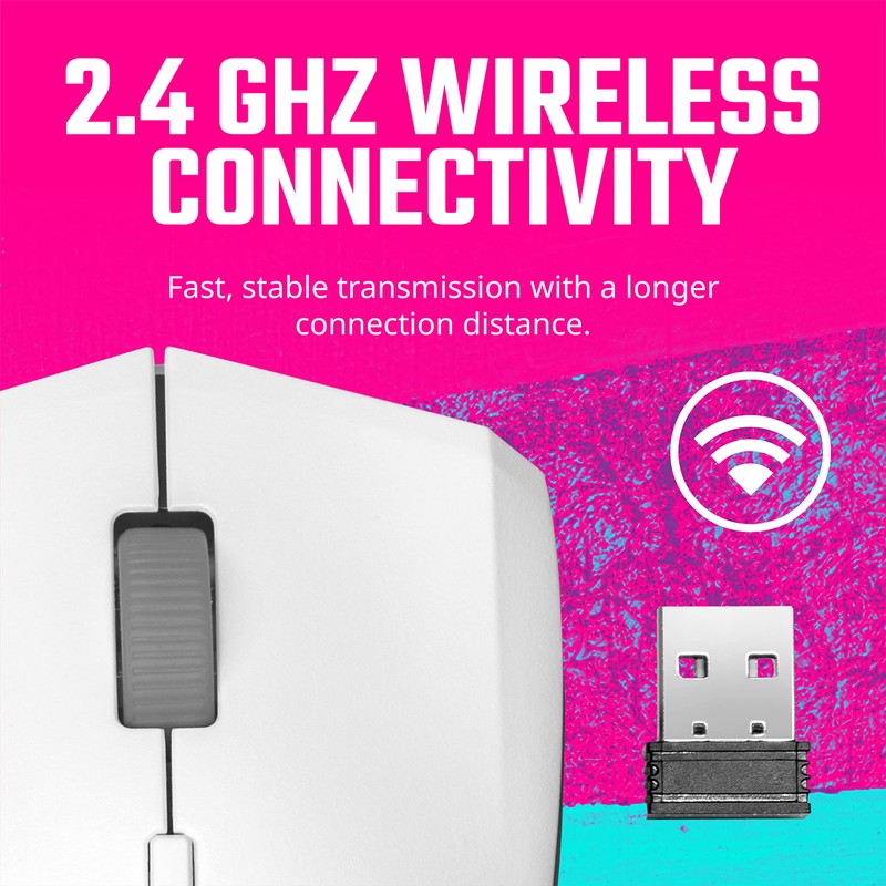 Cooler Master MM311 Wireless Gaming Mouse White, Adjustable 10,000 DPI,