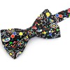 Colorful Fun Pattern Pre-Tied Bow Tie Mens Floral Space Adjustable