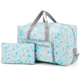 Arxus Large foldable travel bag. Carry the travel bag over luggage at the weekend with shoulder strap, Lightweight flamingo, Einheitsgröße