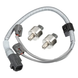 X AUTOHAUX No.82219-07010/89615-12040 Ignition Knock Detonation Sensor with Wiring Harness for Toyota 4Runner 1996-2002 for Toyota Tacoma 3.4L 1995-2004