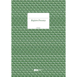 Edipro E2643 Attendance Register, 96 Pages, 17 x 12 cm