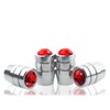 Preminum Bling Crystal Rhinestone RED-A Tire Rim Valve Stem Metal