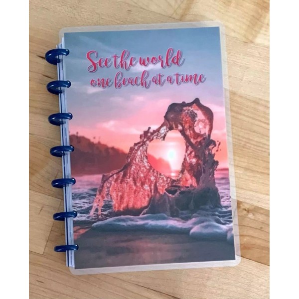 Handmade "One Beach at a Time" Rose Gold Summer Cover