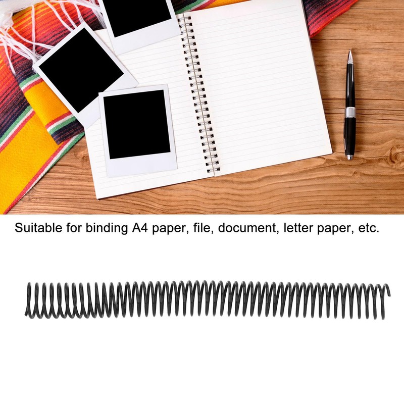35 Pieces Binder Spines 4:1 Pitch Plastic Spiral Binding Coils