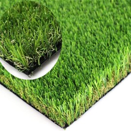 Premium Thick Artificial Grass Turf, Drainage Holes & Rubber Backing 70 oz Synthetic Grass, Pet Turf Fake Grass for Dogs or Outdoor Decor 2FTX11FT