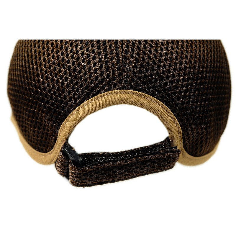 Big Watch Plain Round Mesh Cap, Braun