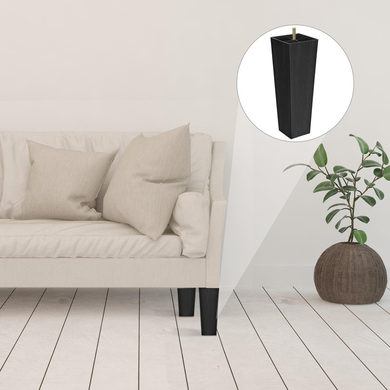 TURSTIN Furniture Legs Plastic Sofa Couch Legs Square Tapered Feet