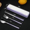 DEVICO Travel Utensils, Portable 18/8 Stainless Steel Silverware Flatware Set,