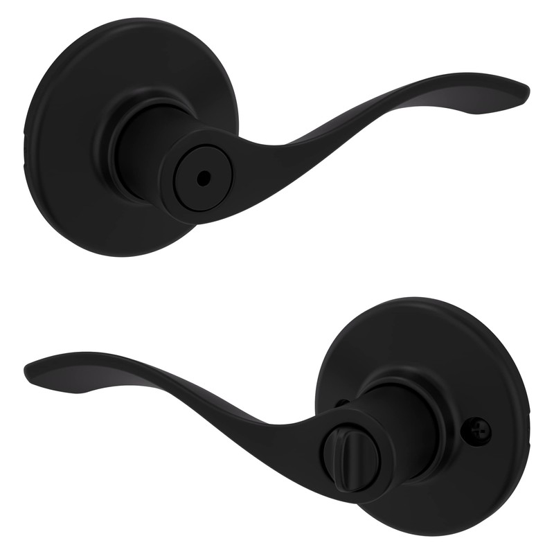 Kwikset Balboa Interior Privacy Door Handle with Lock, Door Lever