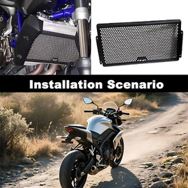 Radiator Guard Fit For Yamaha FZ-07/MT-07/FZ07/MT07 (2014-2025) - Aluminum CNC Protection - Etched Logo