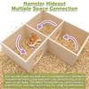Hamiledyi Hamster Maze Kit Multi-Rooms Hamster House with Cover Rats