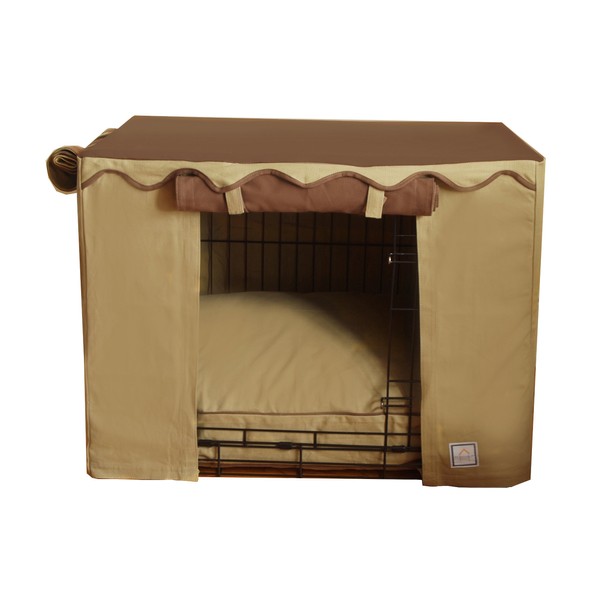 BowhausNYC Camel Brown Crate Cover, Large