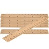 MUKCHAP 144 PCS 15cm/6 Inch Wooden Ruler, Wood Rulers with