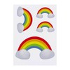 4 x 'Rainbow' Temporary Tattoos - Water Resistant, Skin-Safe, Non-Toxic