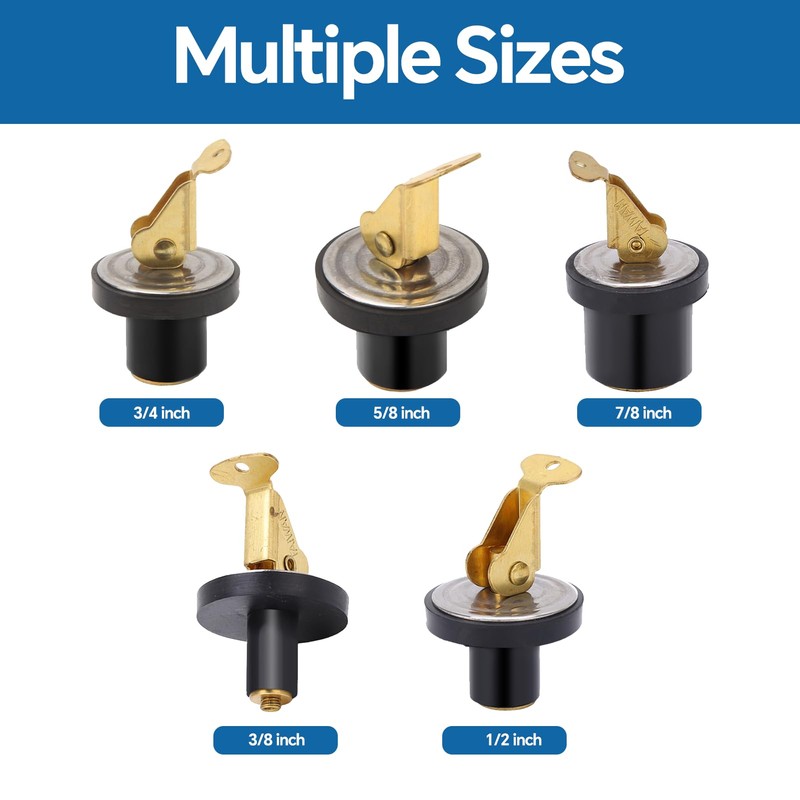Boat Drain Plug, Strong, Sturdy, Proof and Highly Sealing Compression