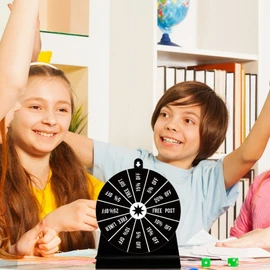 Spin Wheel for Prizes with Stand - Acrylic Spin Prize Wheel Wheel of Fortune Game - Creative Spinner Game Wheel of Fortune Wheel Spinner for Wedding Party