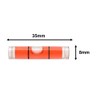 Acrylic Spirit Level 35mm (L) x 8mm (D) Tube Bubble