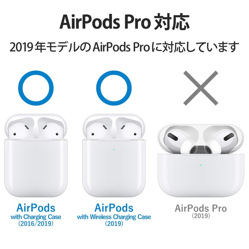Elecom AVA-APTSWH Wireless Charging AirPods Compatible Tough Slim Case (with