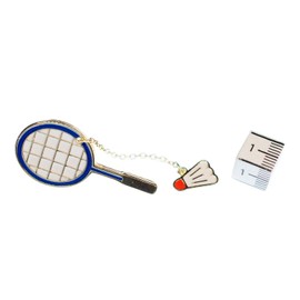 Miniblings Badminton Rackets Enamelled Brooch Pin Badge Button Ball Badminton