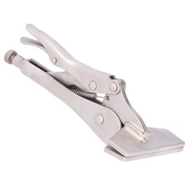 Flat Locking Pliers Steel Adjustable Flat Head Vise Locking Grip Pliers for Connecting Welding Parts10 Inch
