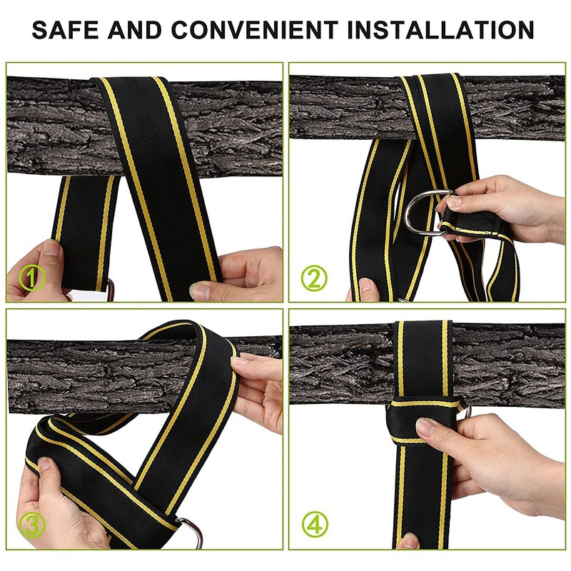Namvo 300kg Hanging Tree Swing Straps Ultra Strong 1.5m with