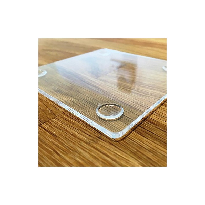 Round Placemat and Coaster Set - Clear - Set of