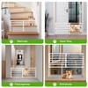 Short Dog Gate to Step Over, Adjustable Low Pet Door,