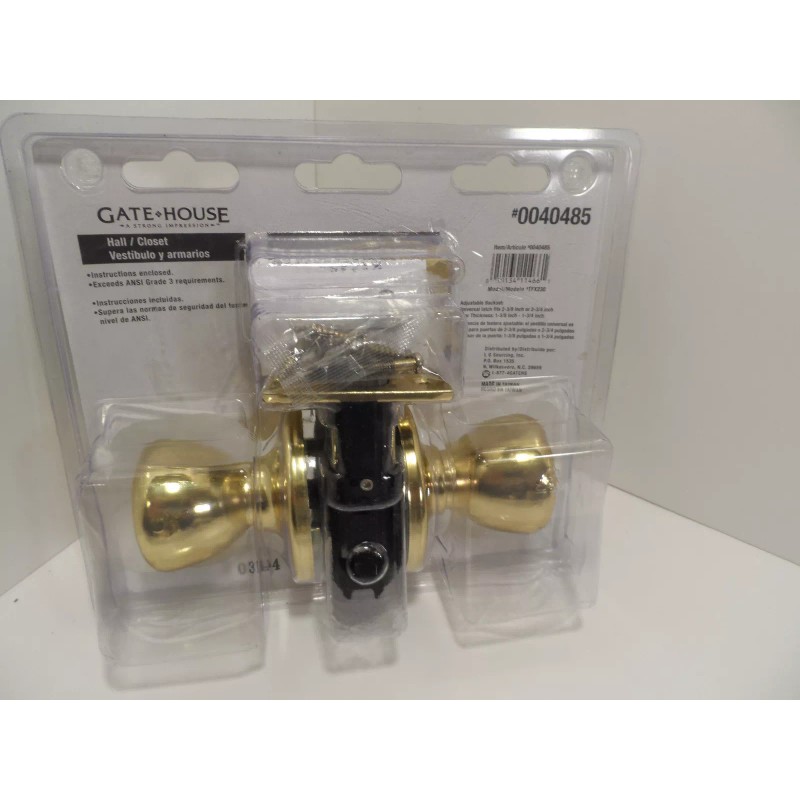Gatehouse Gate House Hall/Closet Doorknob Set - Gold - Brand