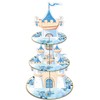 Blue Castle Birthday Party Decorations - 3 Tier Flower Castle