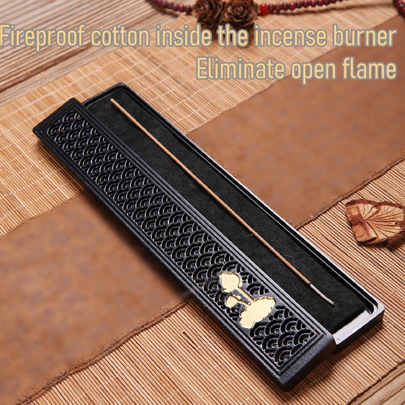 Lying Incense Box Aluminium Alloy Ornament Sandalwood Line Incense Box