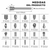 Fresa Madera Rotativa Carburo Mototool Juego 20 Piezas Acero Hss