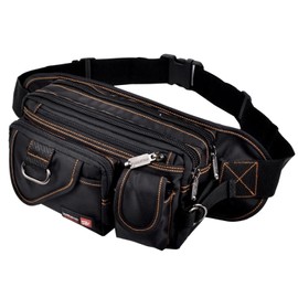 LEZARINO Men's Women's Fanny Pack Multi-functional Waterproof Large Capacity Unisex, black-2
