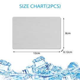 DAVBNM 2 PCS Rabbit Cooling Pad, 12 * 8cm Hamster Cooling Mat Pet Cool Plate for Rabbit Bunny Hamster Guinea Pig Small Pets Stay Cool This Summer