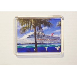 REFRIGERATOR MAGNET CARNIVAL VISTA #2 CRUISE SHIP - 3.5”x 3”