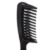 2X Black Double Tooth Detangler Hair Comb Shampoo Comb with