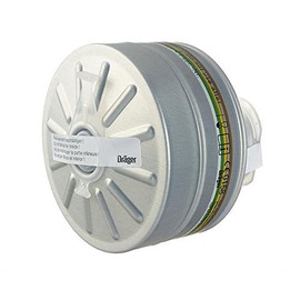 Dräger Civil Protection ABC Filter with DIN EN Screw Thread 6739224 Silver