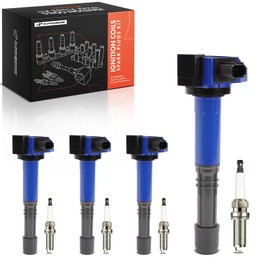 A-Premium (Blue) Set of 8 Ignition Coil Pack and Iridium Spark Plugs Compatible with Honda CR-V CRV 2015-2019, Accord 2013-2017 & Acura TLX 2015-2020, ILX 2016-2022, 2.4L