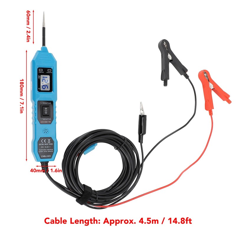 FLEXMAN DC 6~24V 8A Circuit Probe Tester, Multifunctional Car Circuit