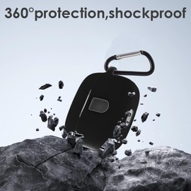 Claiol Premium Silicone Case for TAGRY X08 Wireless Earbuds with Carabiner. (Black)