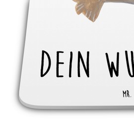 Mr. & Mrs. Panda 6er Set Personalisiertes Untersetzer Set Robbe Lachen - Personalisierte Geschenke, Personalisierte Untersetzer, Gute Laune, Strand,