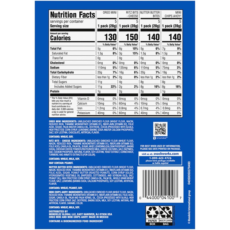 Nabisco Classic Mix Variety Pack, OREO Mini, CHIPS AHOY! Mini,