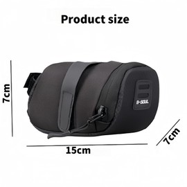 Wzenclave Waterproof Bike Saddle Bag Under Seat Bicycle Wedge Bag for Road Bikes Mountain Bikes Compact Cycling Tool Storage Pouch with Reflective Strip (red)