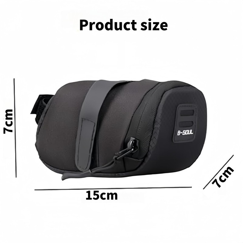 Wzenclave Waterproof Bike Saddle Bag Under Seat Bicycle Wedge Bag