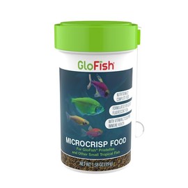GloFish Microcrisp Food Nutritionally Complete Food for Small Tropical Fish, 1.38 Ounces