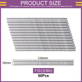 Swpeet 5000Pcs F25-2/5" Multi-Length Galvanized Brad Nails Straight Finishing Nails Kit, Gun Nails and Small Finishing Nails for Brad Nailer Gun - Multiple Sizes Available