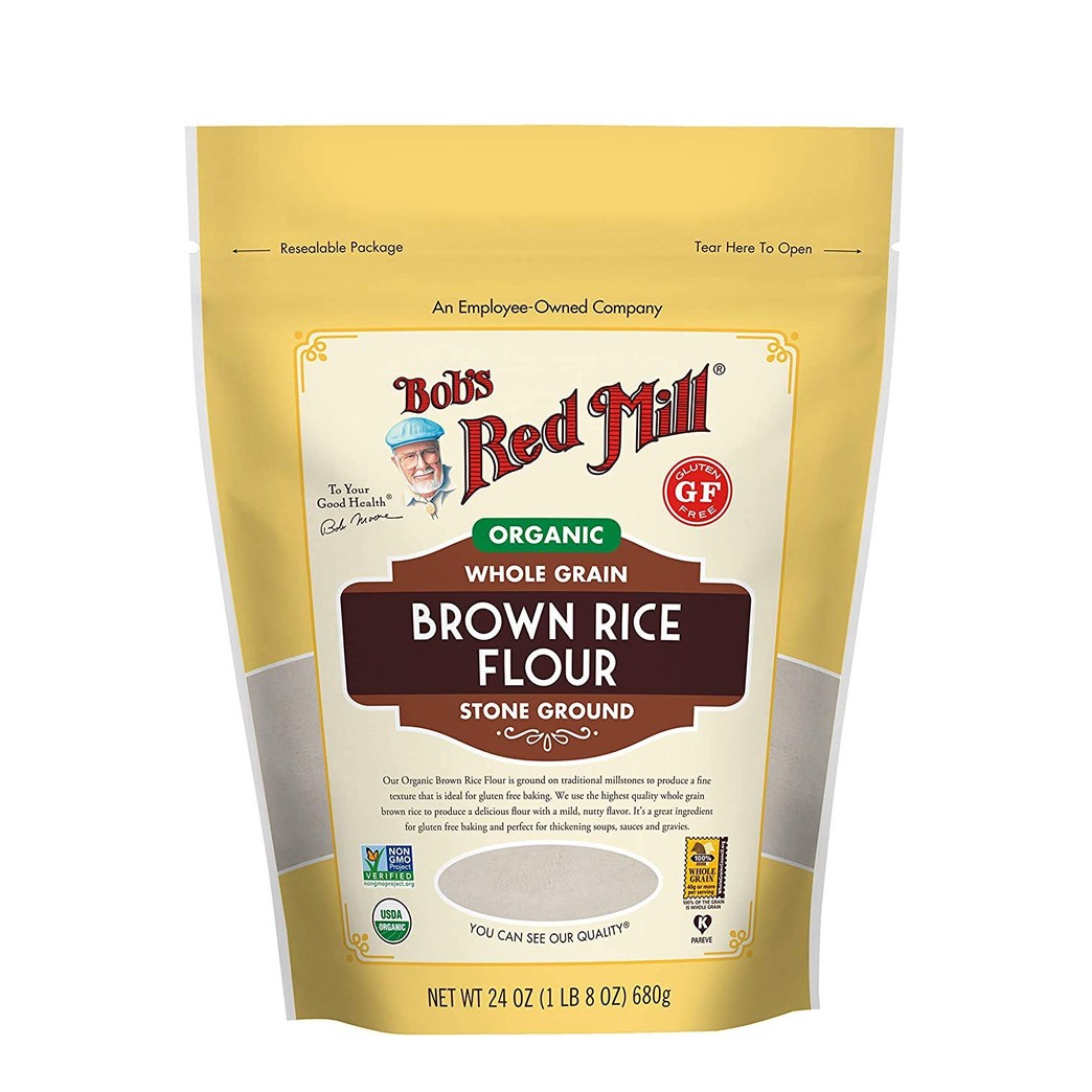 Bob's Red Mill Organic Brown Rice Flour, 24 OZ (24 Ounce, Pack of 1)