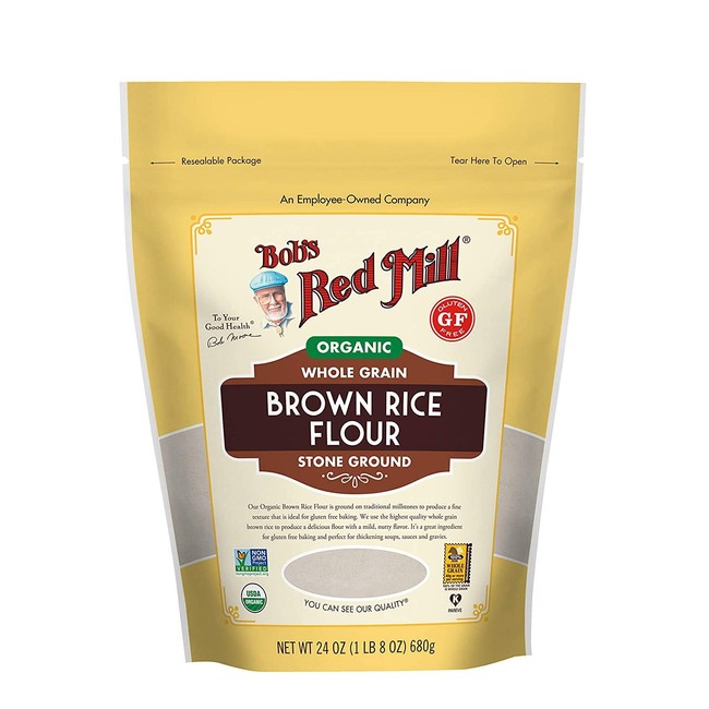 Bob's Red Mill Organic Brown Rice Flour, 24 OZ (24 Ounce, Pack of 1)