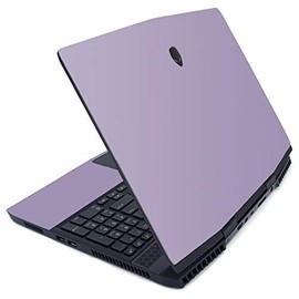 MightySkins Skin for Alienware M15 (2019) - Solid Lavender | Protective, Durable, and Unique Vinyl Decal wrap Cover | Easy to Apply, Remove, and Change Styles | Made in The USA